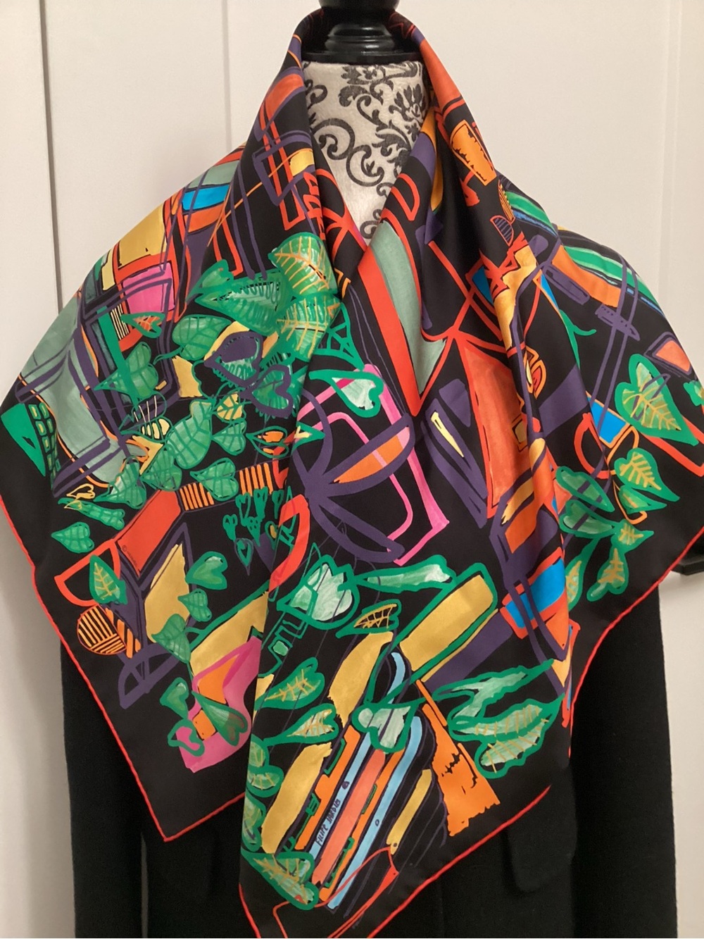 Authentic Hermes silk 90 scarf